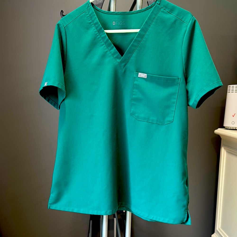 Figs Hunter Green Catarina™ - One-Pocket Scrub Top